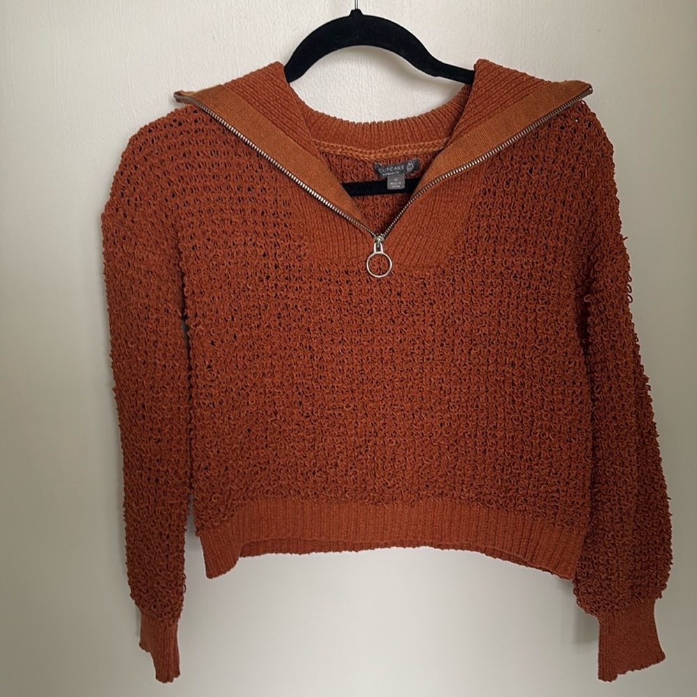 Cropped Knit Sweater